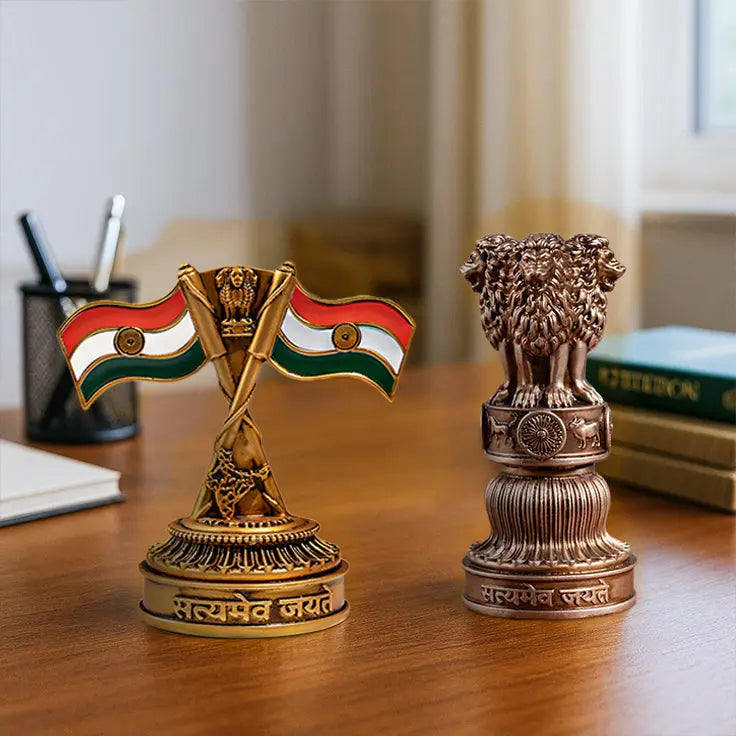 Ashok Stambh and Indian National Flag Combo Artarium